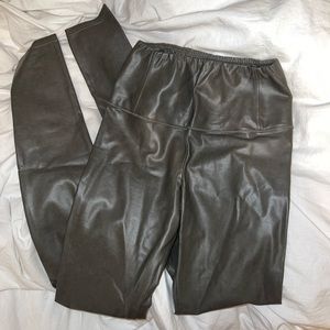 Dark Grey / brownish leather aritzia size small - runs small best fits an XS